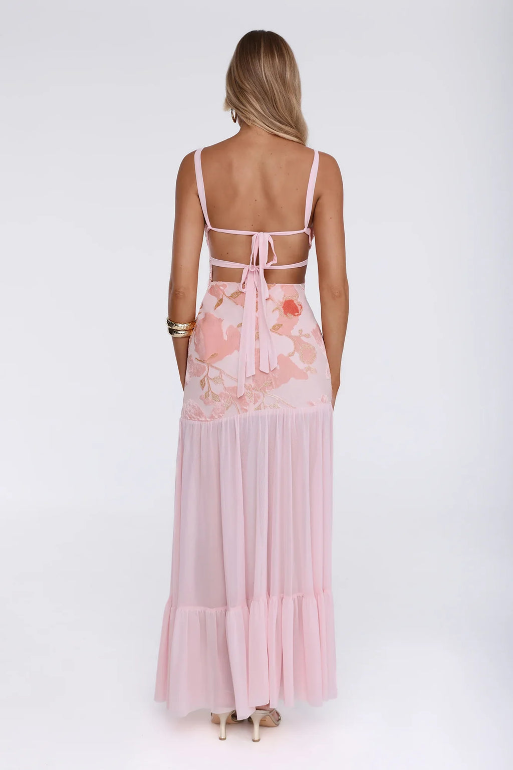 Sunlit Sonata Maxi Dress Pink