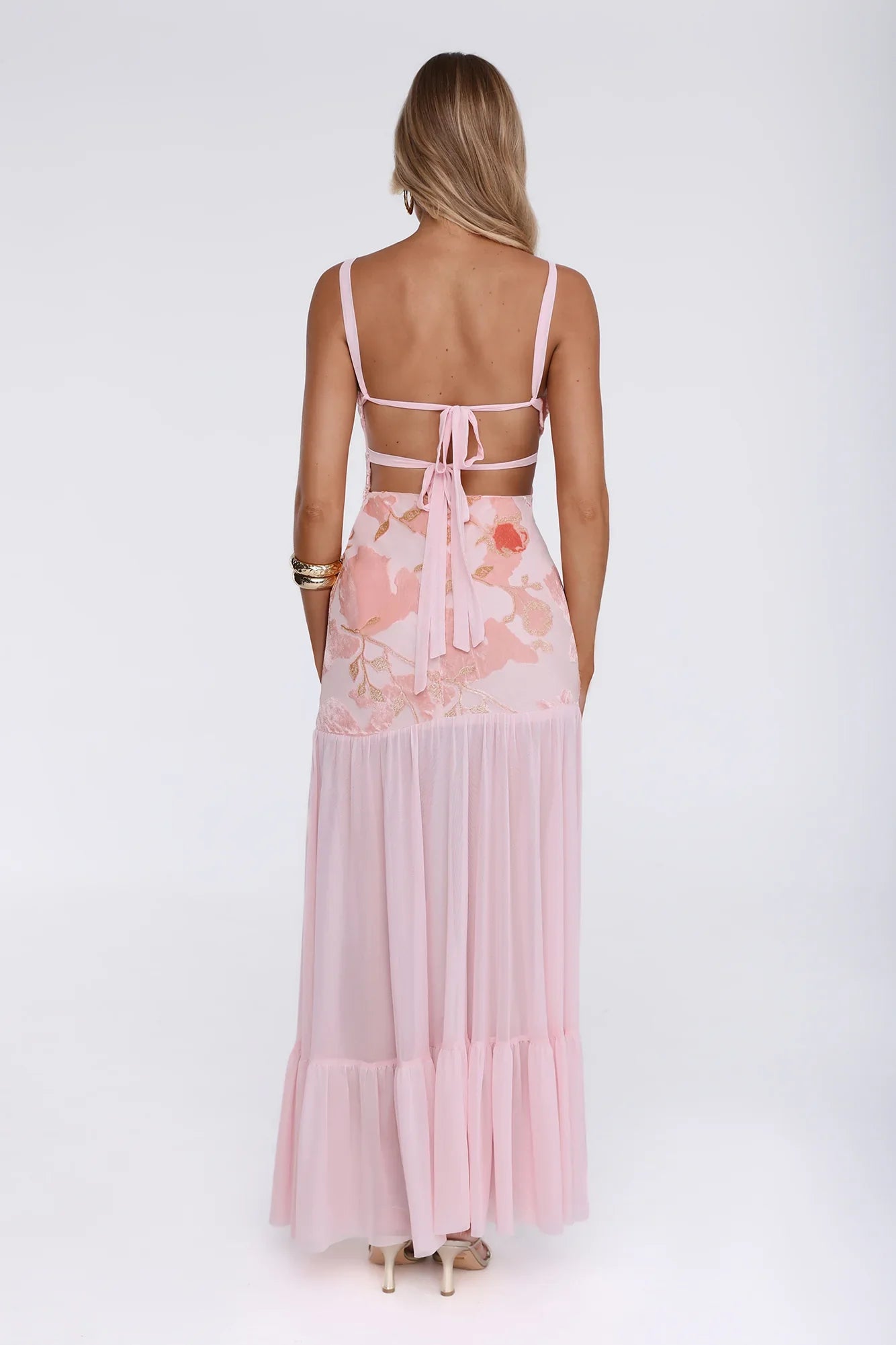 Sunlit Sonata Maxi Dress Pink