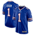 Number 1 Groom Buffalo Bills Nike Game Jersey - Royal