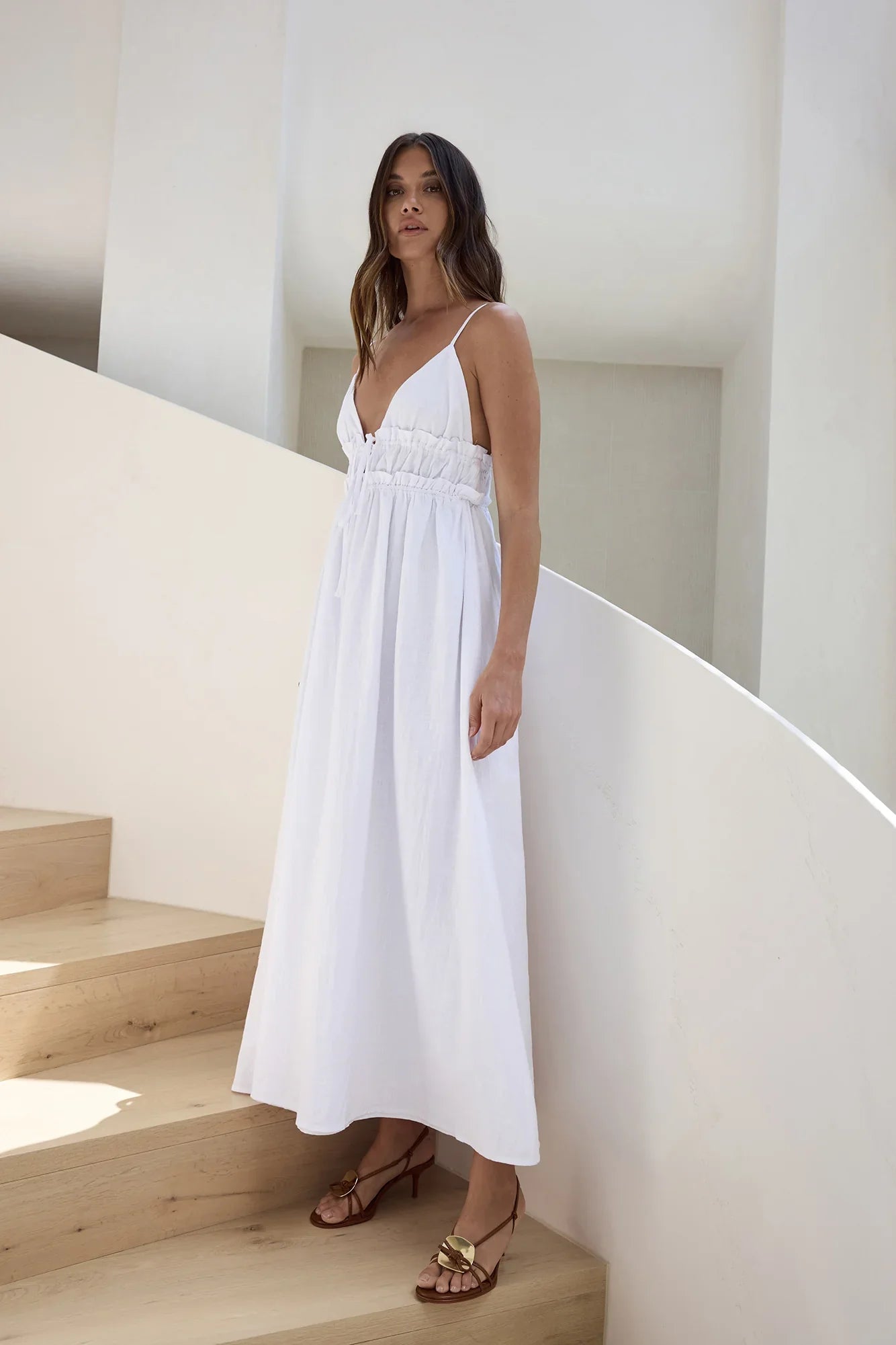 Thinking Of Love Maxi Dress White