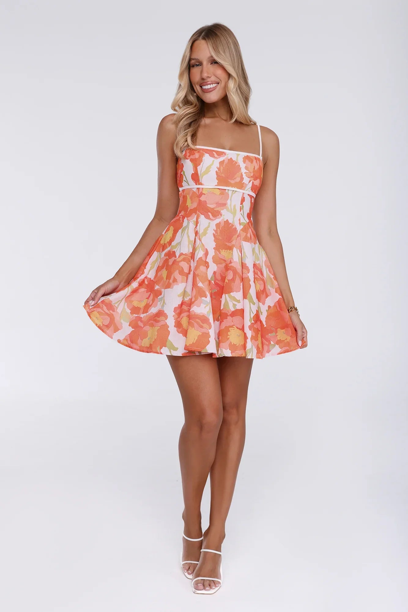 Darling Aesthetic Mini Dress Orange