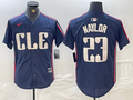 Men's Cleveland Guardians Bo Naylor #23 Navy 2024 City Connect Limited Jersey1