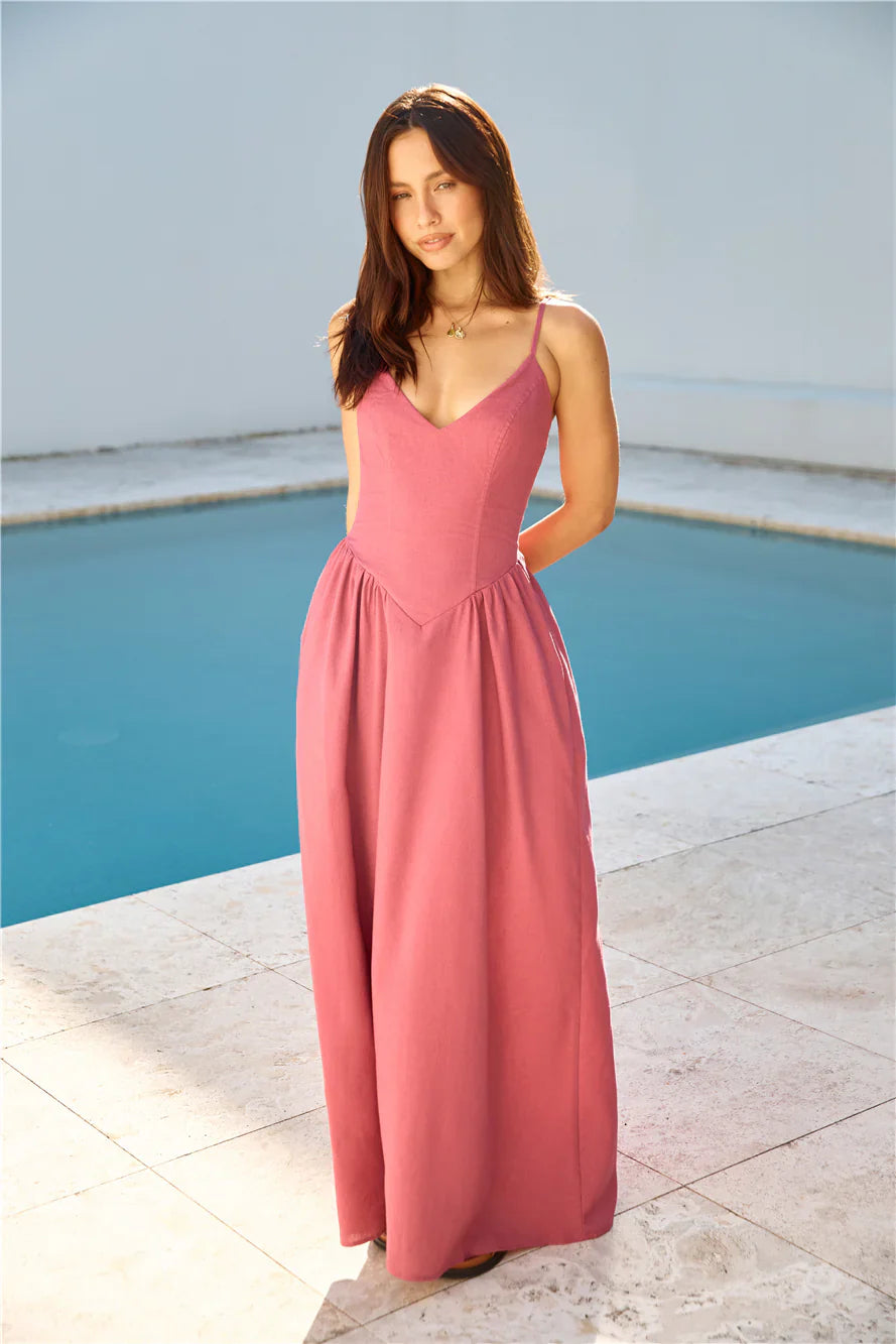 Zephy Maxi Dress Rose
