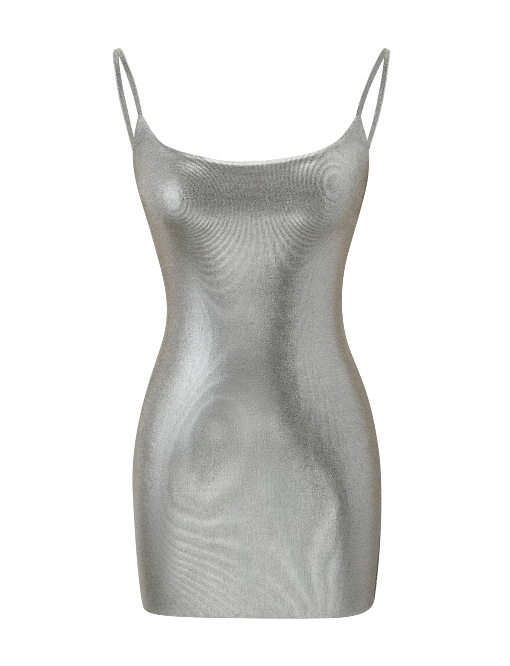 MINERVA MINI DRESS 2.0 - LIQUID SILVER