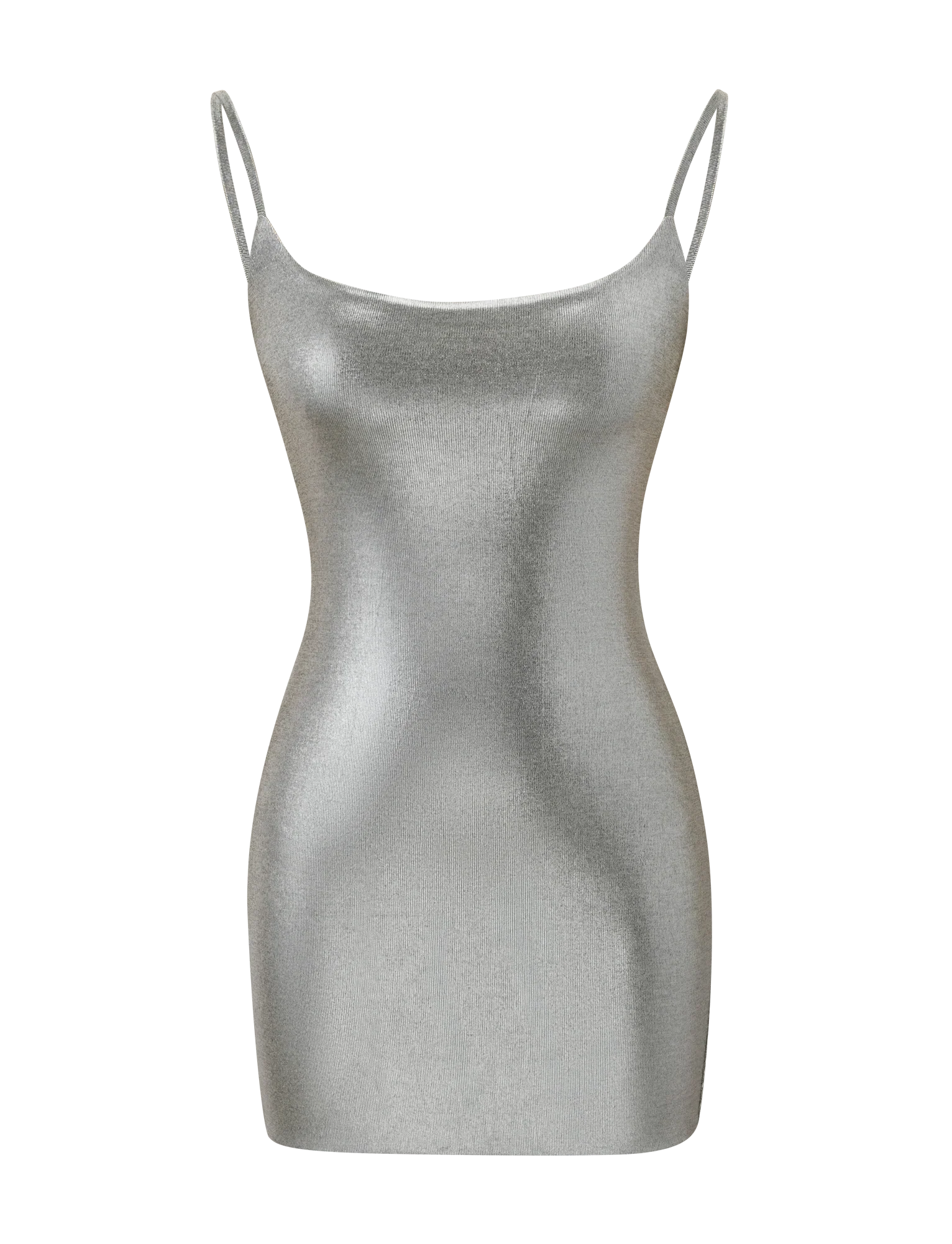 MINERVA MINI DRESS 2.0 - LIQUID SILVER