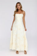Sundown Siren Maxi Dress Yellow