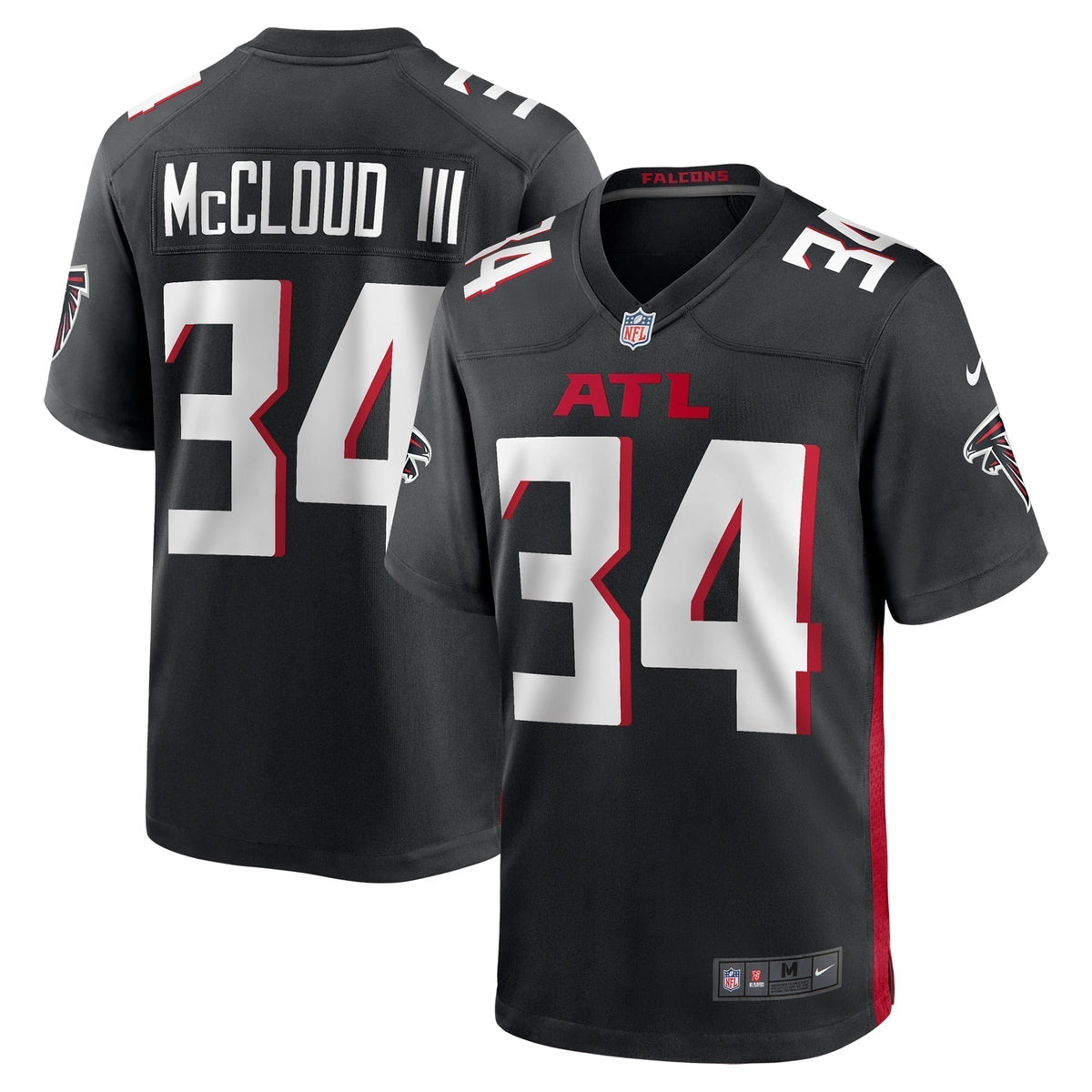 Ray-Ray McCloud III Atlanta Falcons Nike Team Game Jersey -  Black