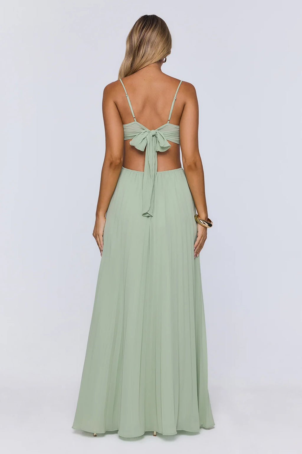 Polished Agenda Maxi Dress Sage