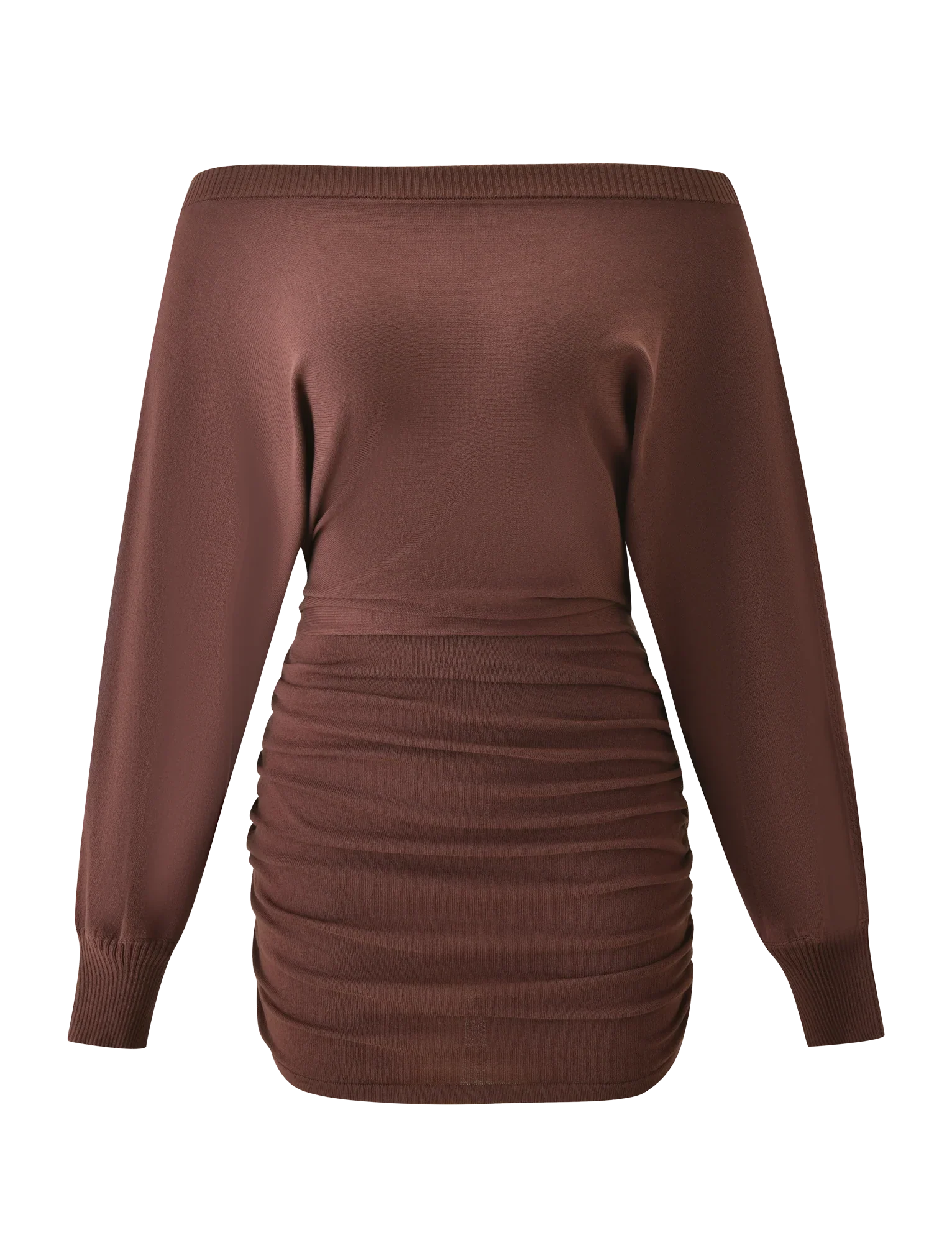 JANINE MINI DRESS - CHOCOLATE