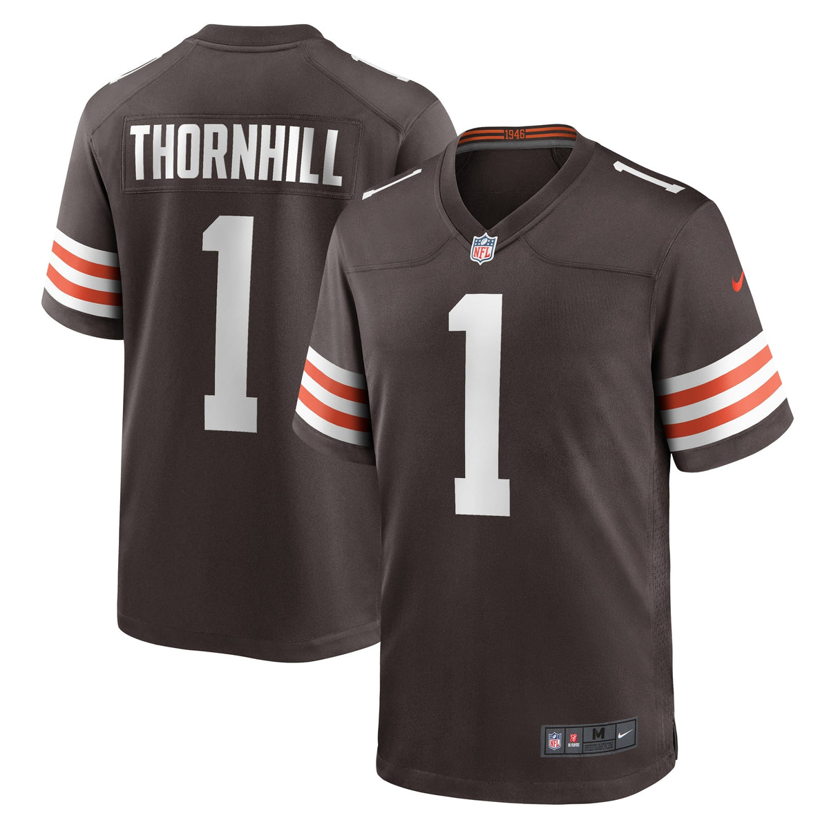 Juan Thornhill Cleveland Browns Nike Game   Jersey - Brown