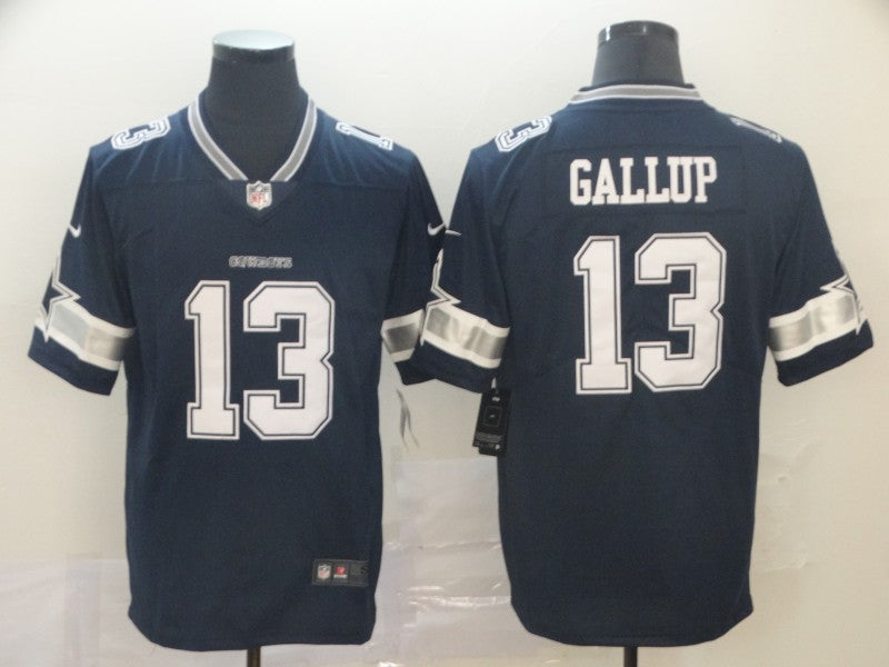 Men's Dallas Cowboys Michael Gallup #13 Navy Game Player Jersey1