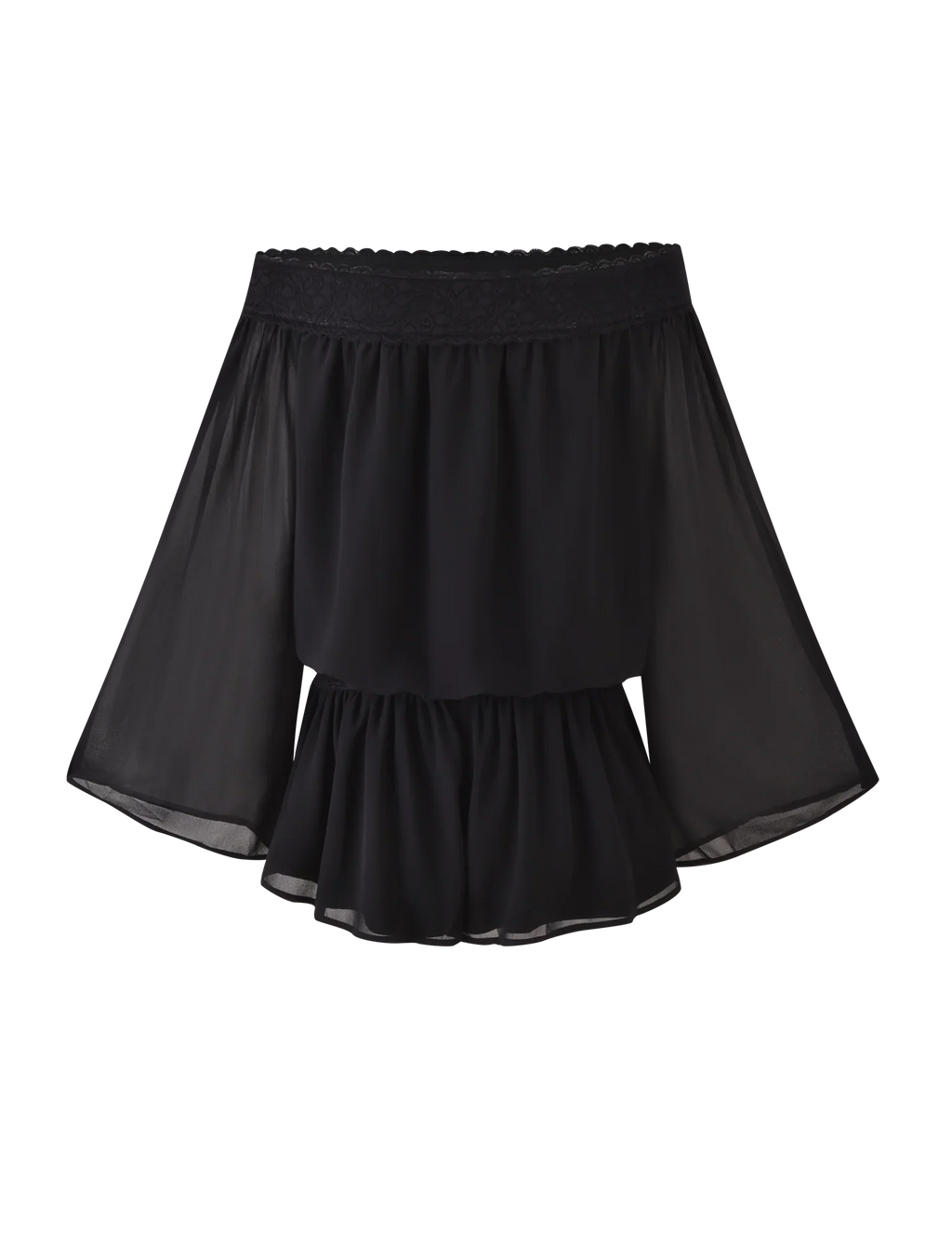 TESSIE PLAYSUIT - BLACK