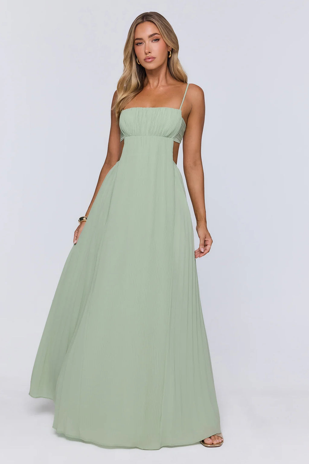 Polished Agenda Maxi Dress Sage