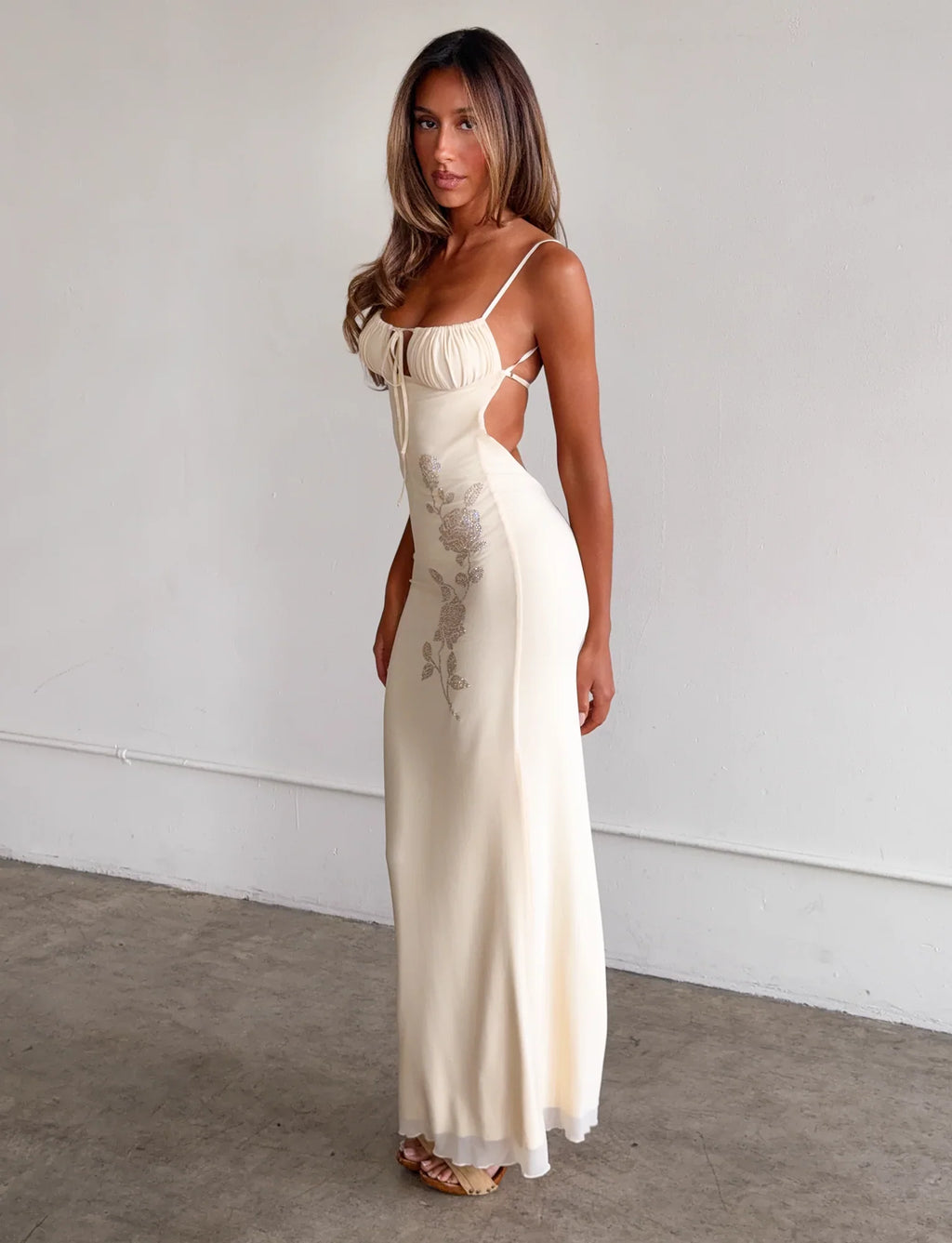 OPHELIA MAXI DRESS - CREAM