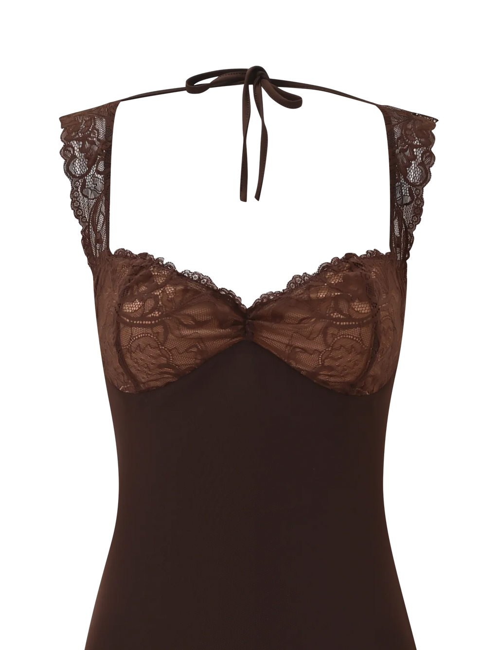 NYOMI MINI DRESS - CHOCOLATE