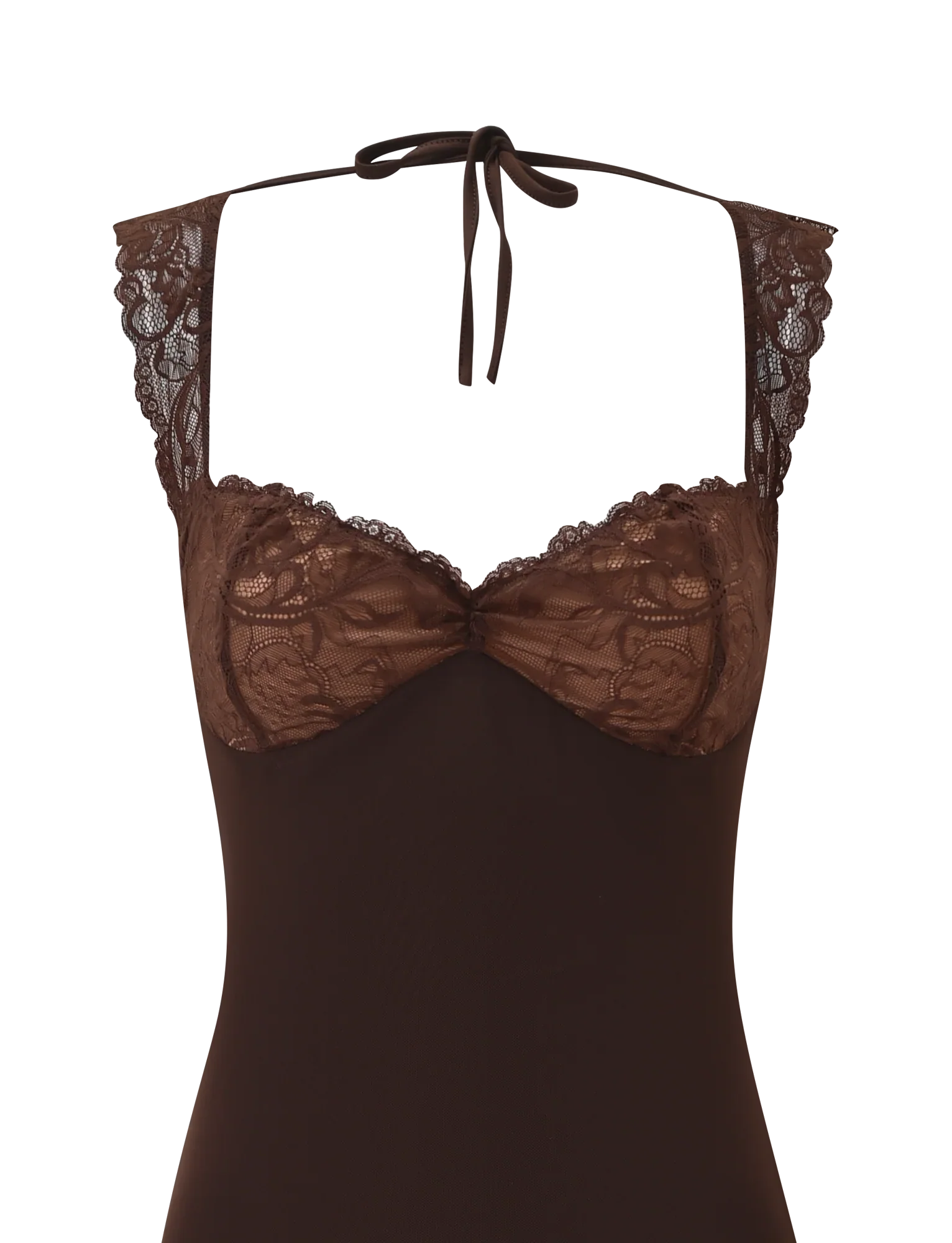 NYOMI MINI DRESS - CHOCOLATE