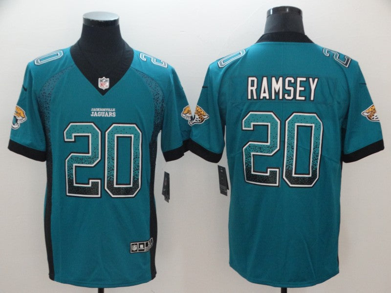 Men's Jacksonville Jaguars Jalen Ramsey #20 Teal Game Player Jersey1