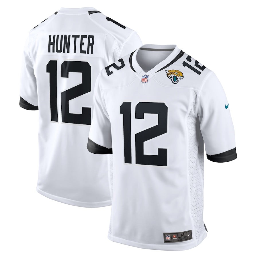 Jacksonville Jaguars Travis Hunter Nike White 2025 NFL Draft First Round Pick Game Player Jersey