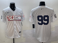 Men's New York Yankees Aaron Judge White Replica Player Name Jersey