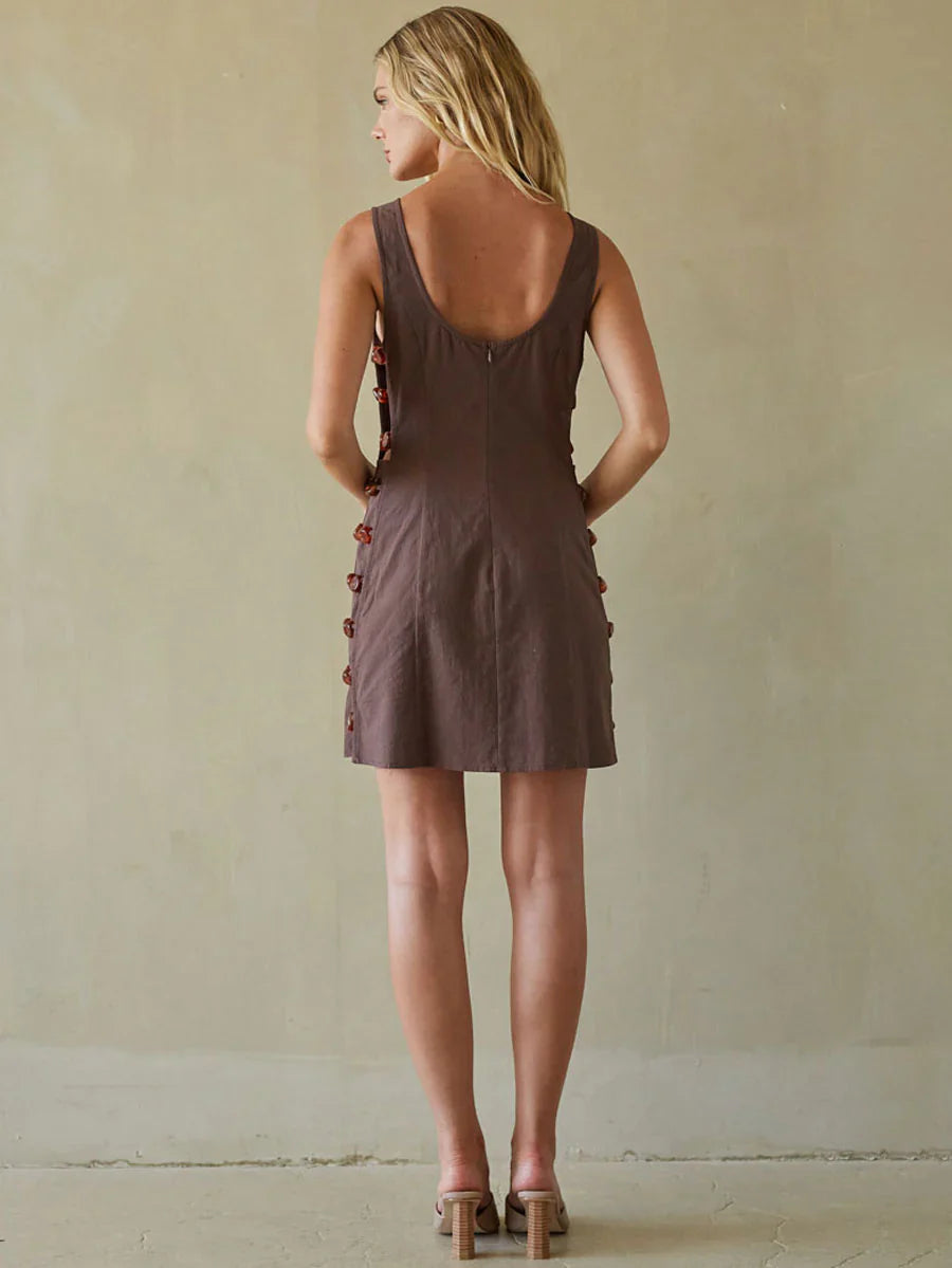 Zayla Beaded Mini Dress