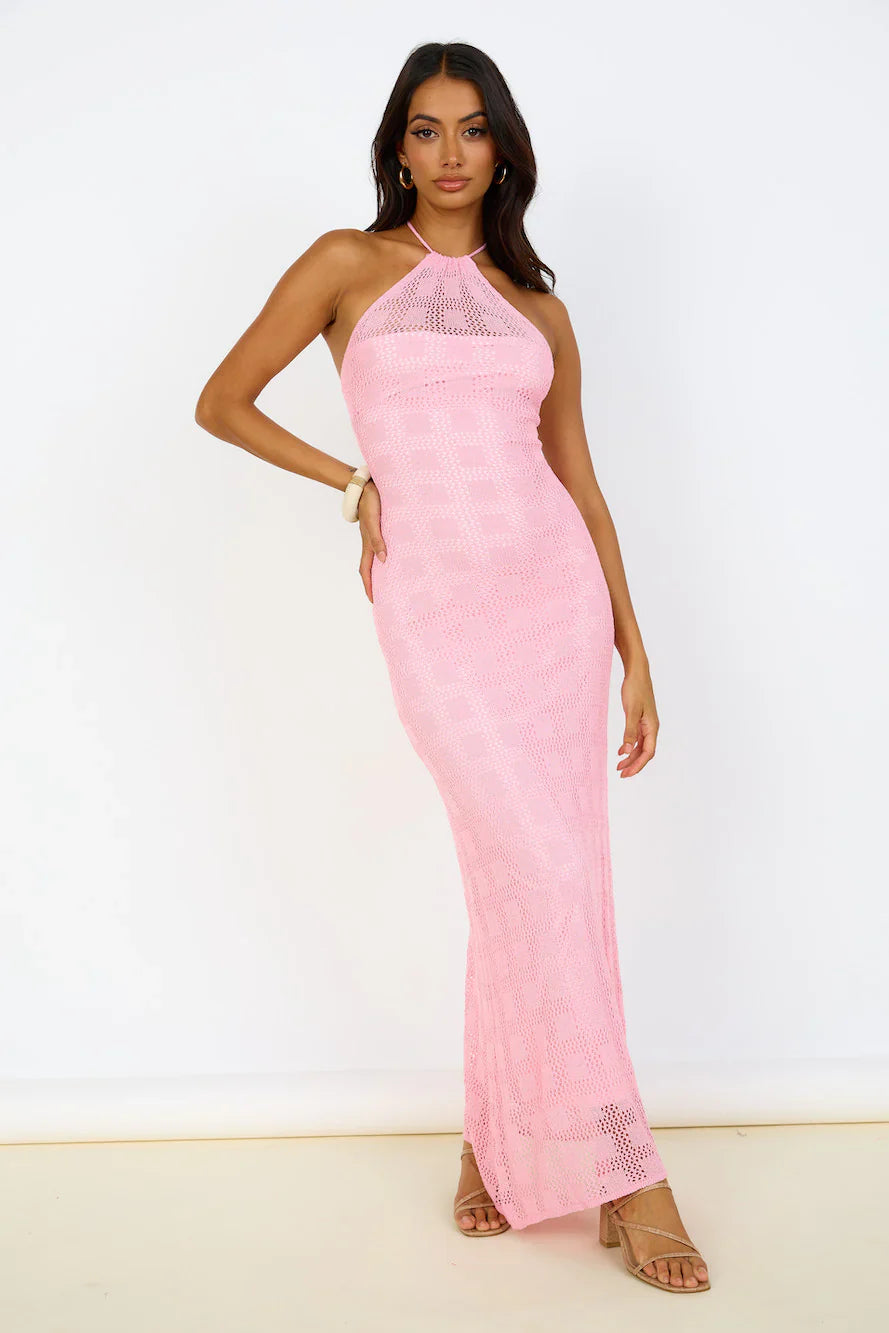 Kombucha Maxi Dress Pink