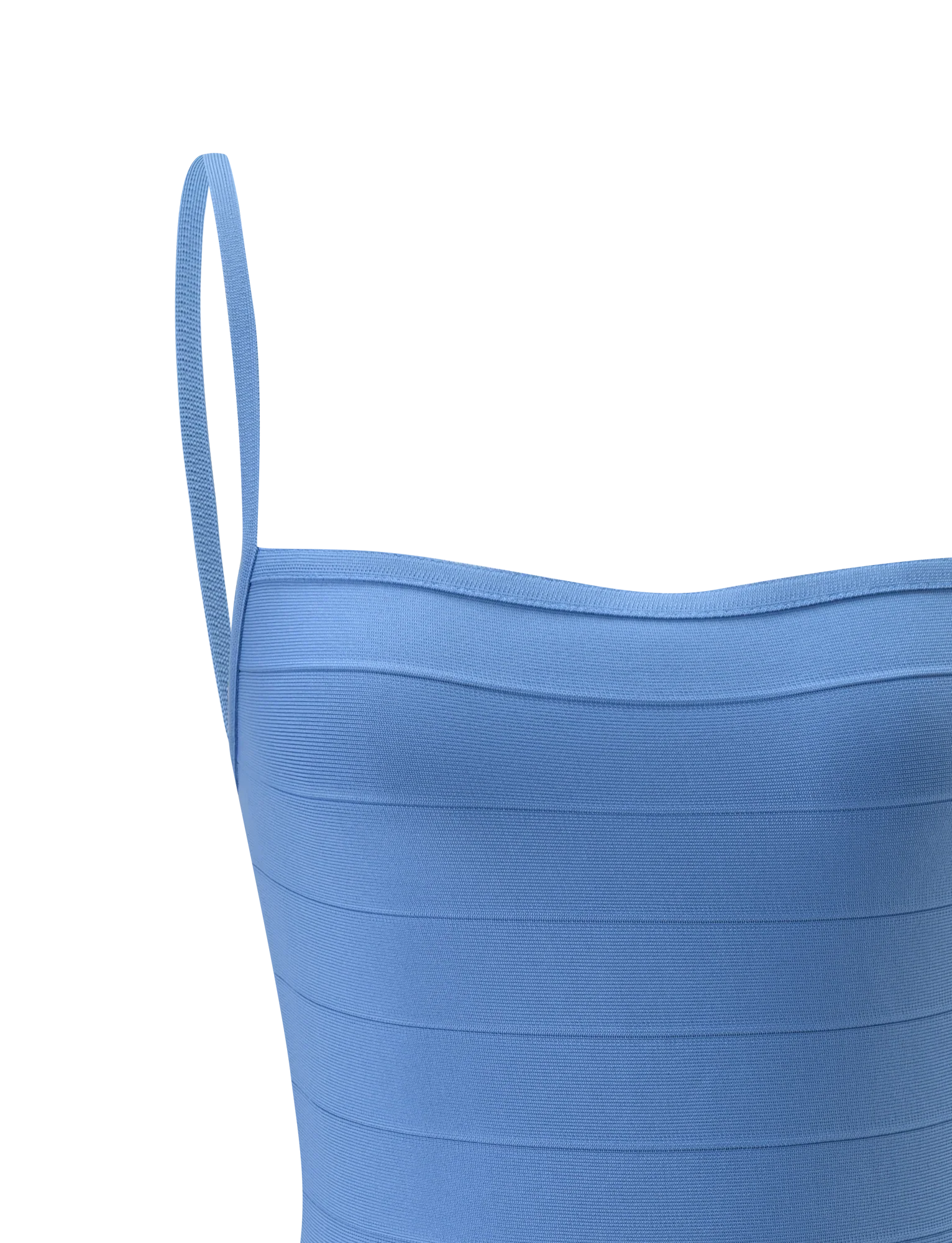 MIDORI BANDAGE DRESS - BLUE