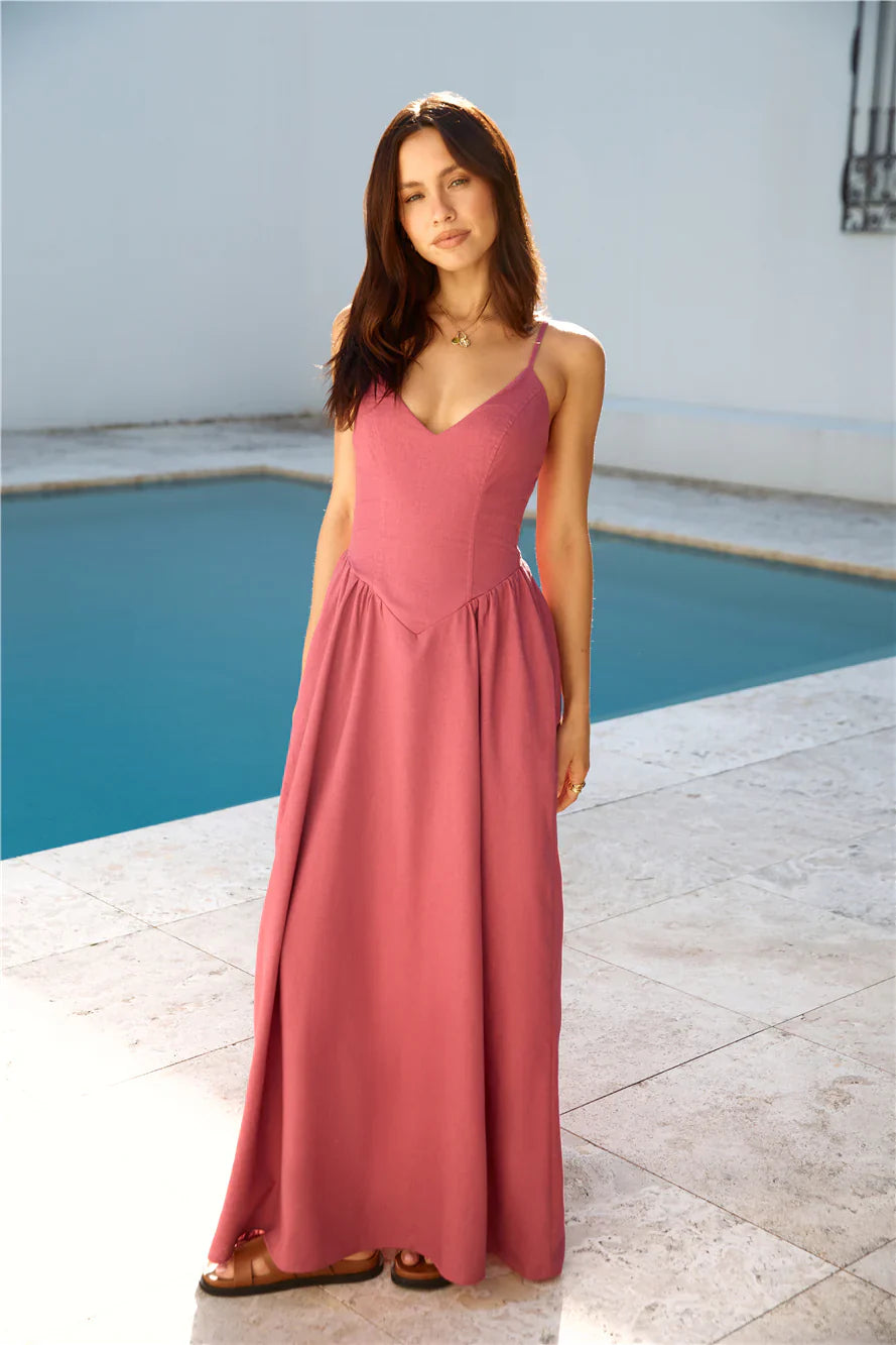 Zephy Maxi Dress Rose