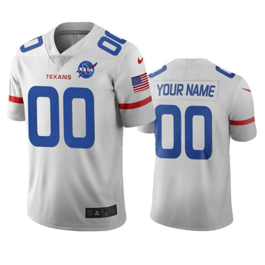 Custom1 Houston Texans White Vapor Limited City Edition Jersey1 Stitched American Football Jerseys