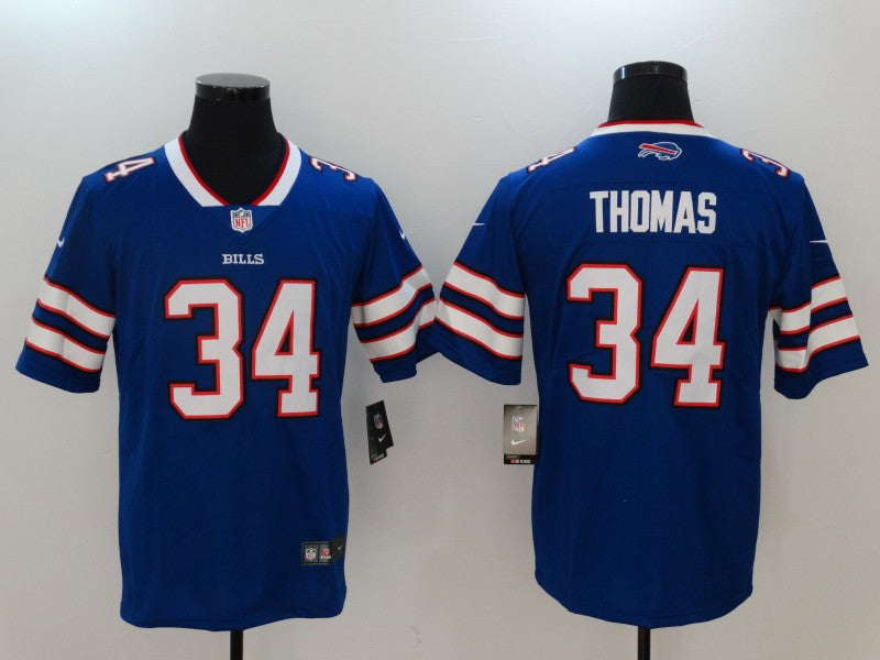 Men's Buffalo Bills Thurman Thomas #34 Blue Game Player Jersey1