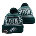 Philadelphia Eagles Pom Knit Hat-Midnight Green
