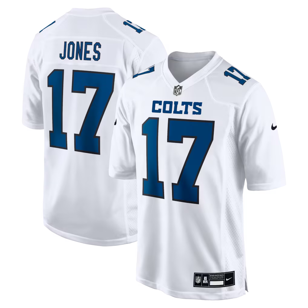 Men's Indianapolis Colts Daniel Jones Nike White Fashion Game Jersey