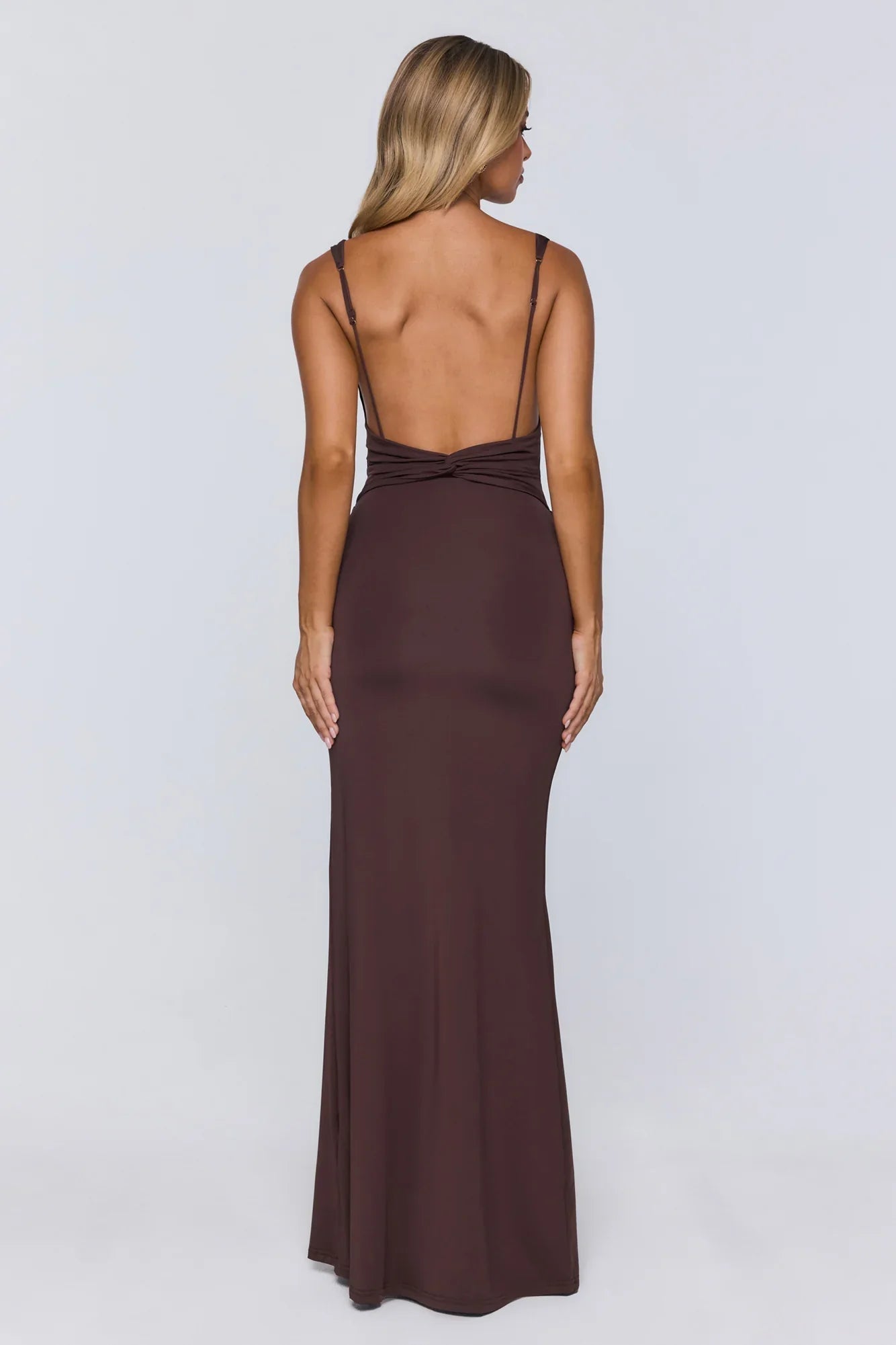 Late Night Energy Maxi Dress Brown