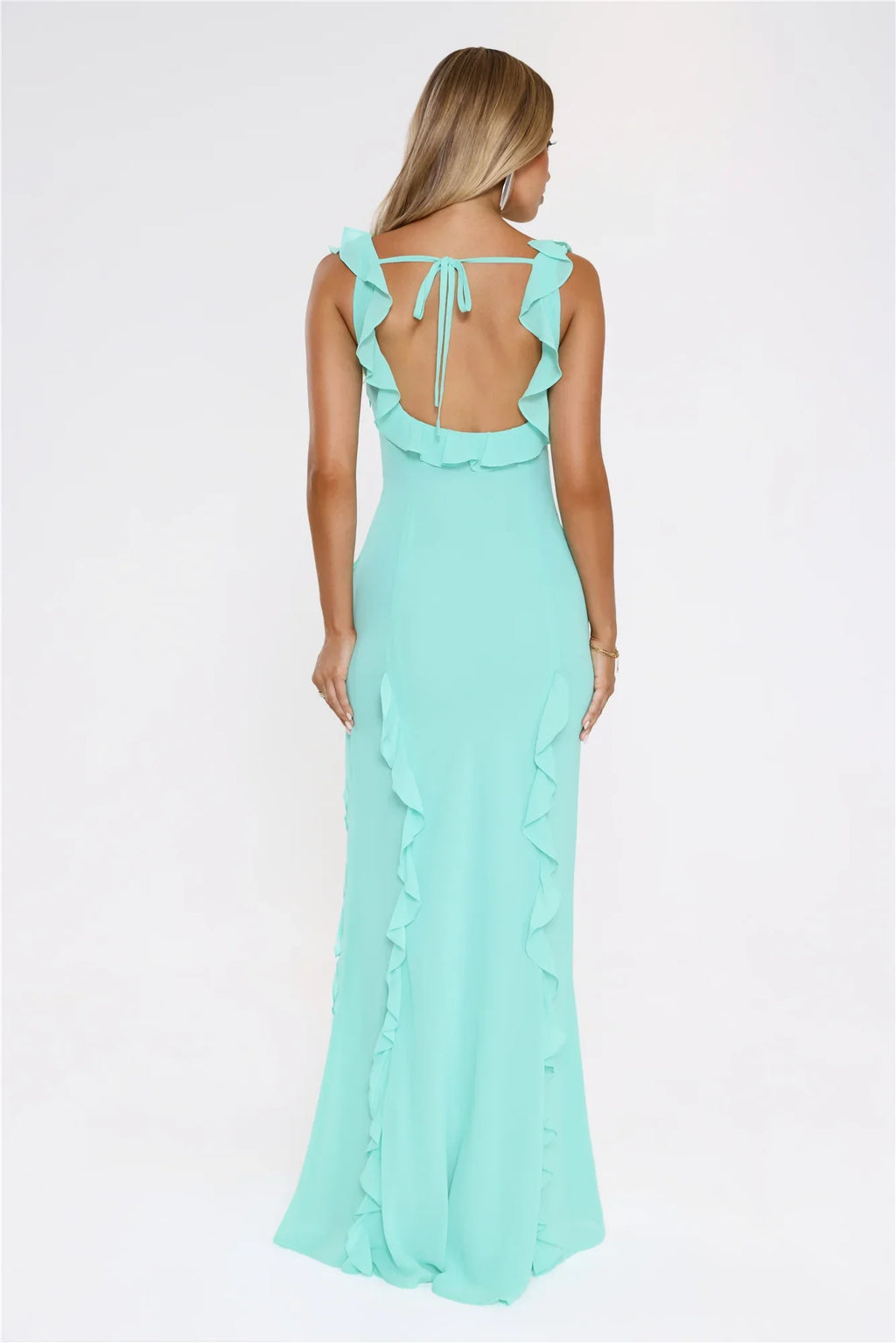 All Night Affair Maxi Dress Turquoise