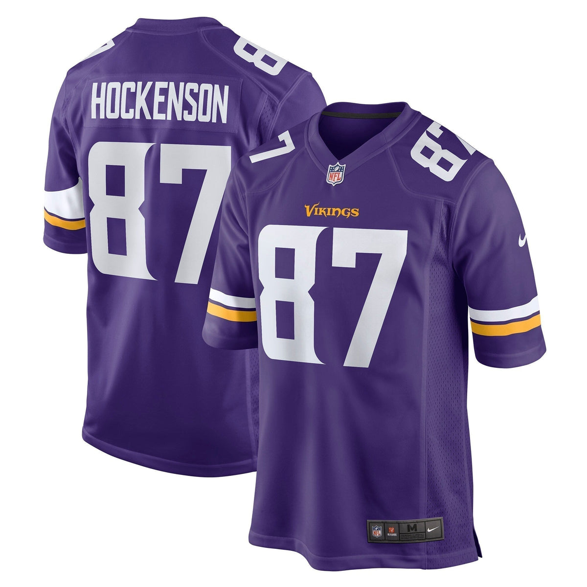 T.J. Hockenson Minnesota Vikings Nike Game   Jersey - Purple