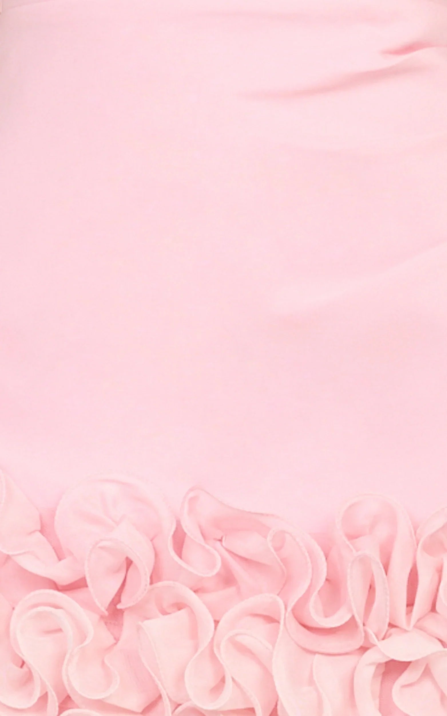 Inaya Mini Dress - Strapless Flounce Hem Dress in Pink