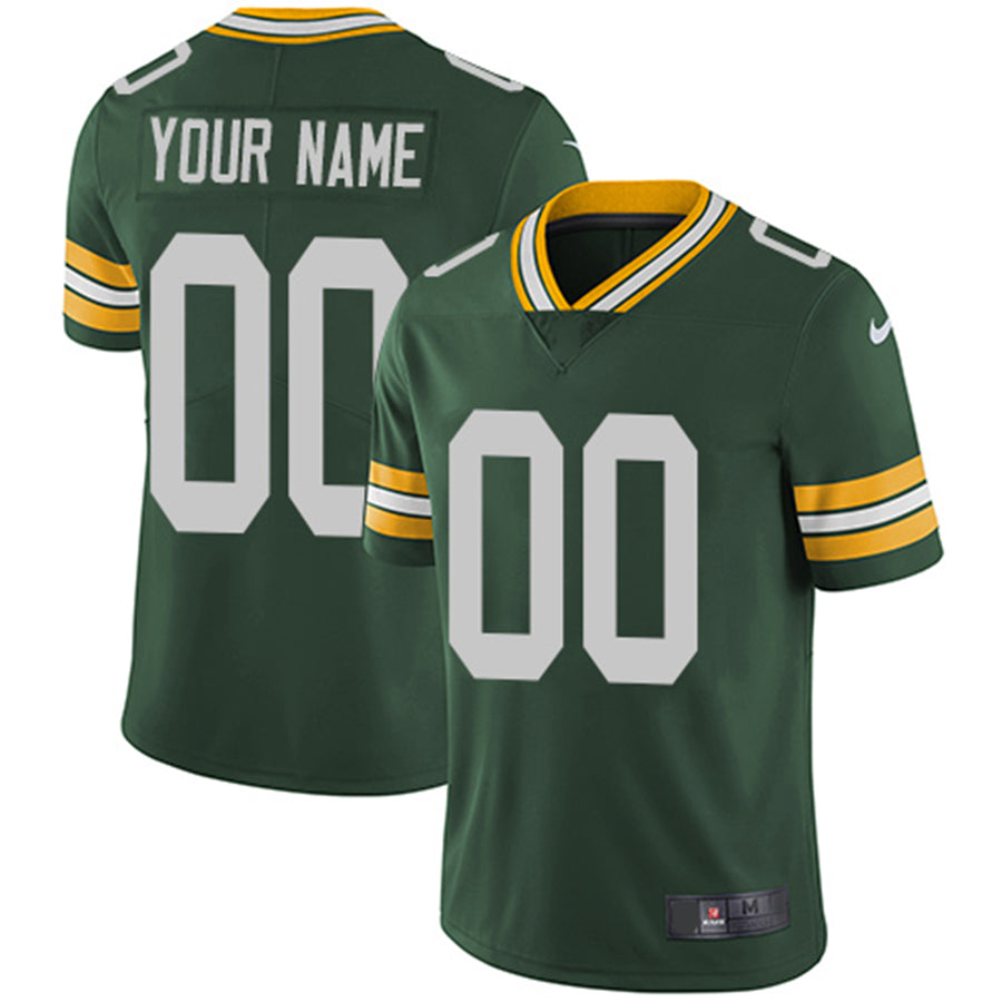 Custom1 Green Bay Packers Green Custom1ized Vapor Untouchable Player Limited Jersey1 Stitched American Football Jerseys