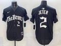 Men's New York Yankees Derek Jeter #2 Black Team Player Jersey