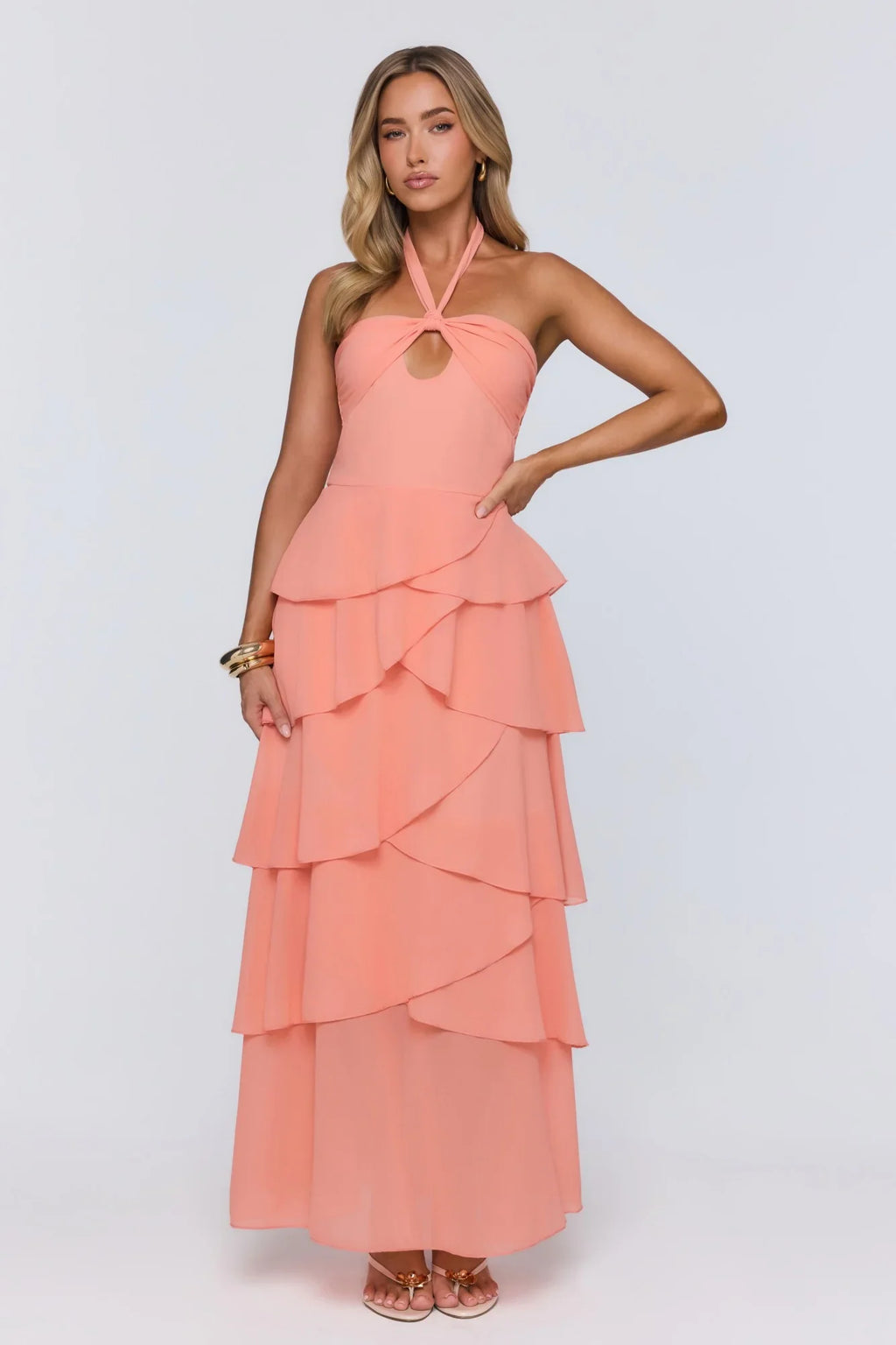 Lead Don’t Follow Maxi Dress Peach