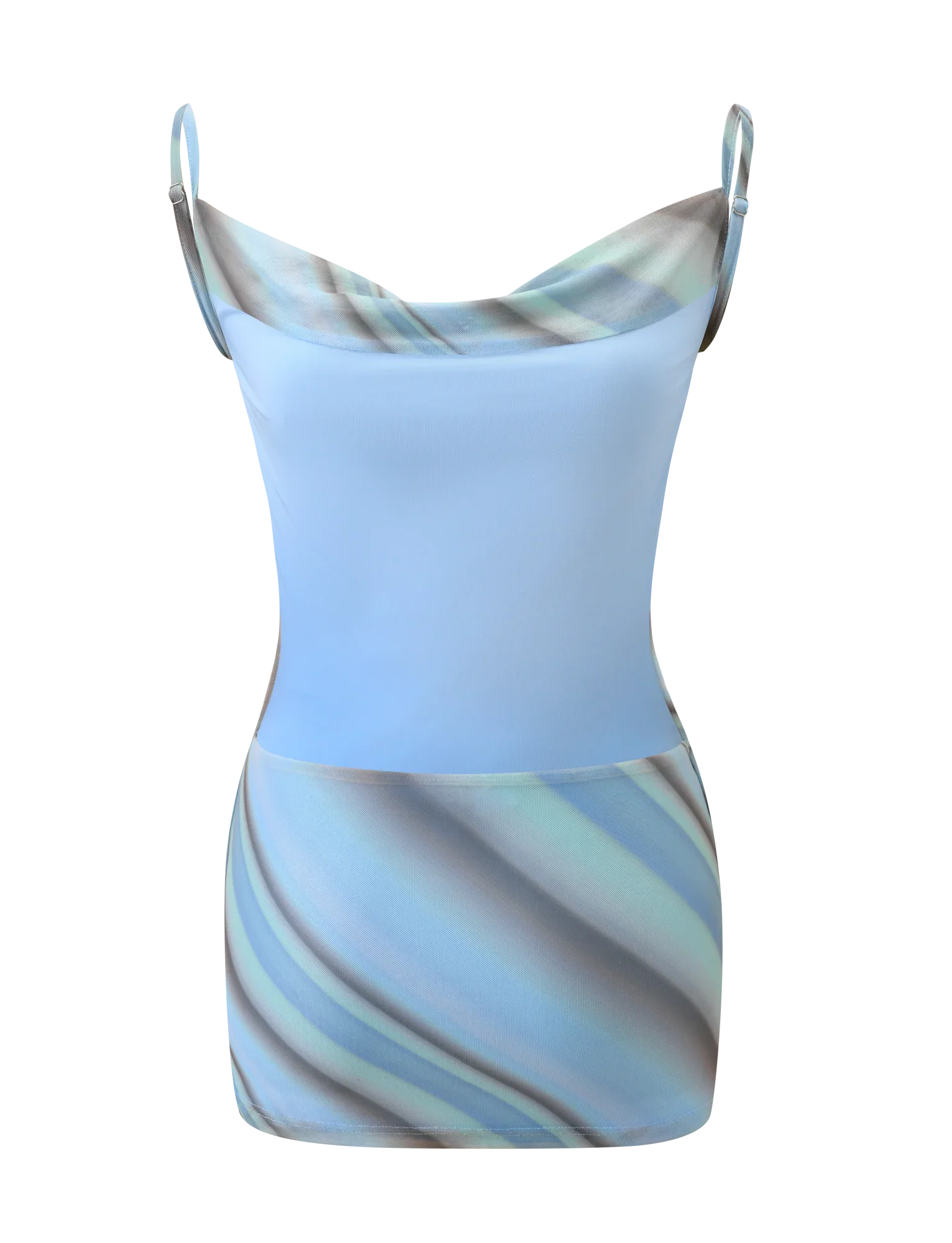 MORANA MESH MINI DRESS - MULTISTRIPE
