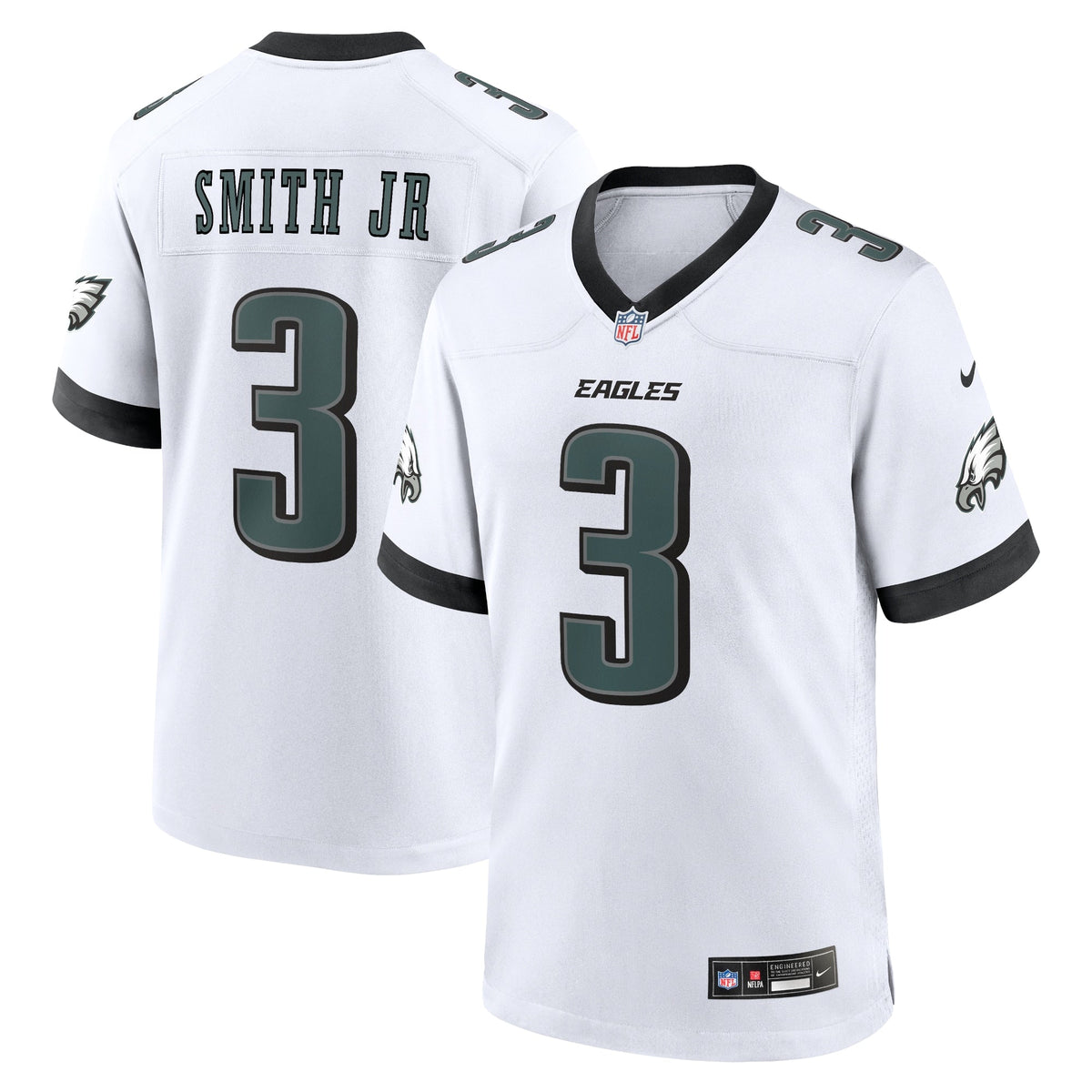 Nolan Smith Philadelphia Eagles Nike White Game Jersey - White
