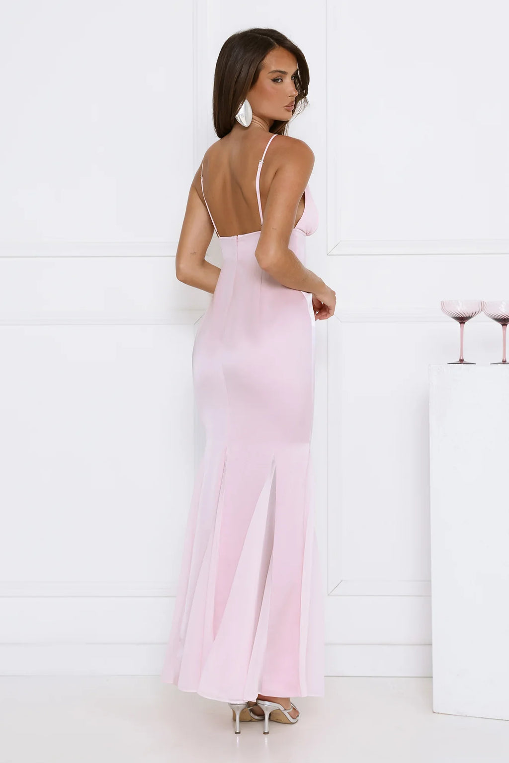 Flirty Petal Pop Maxi Dress Pink