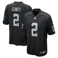 Men's Las Vegas Raiders Ashton Jeanty Nike Black 2025 NFL Draft First Round Pick Game Jersey