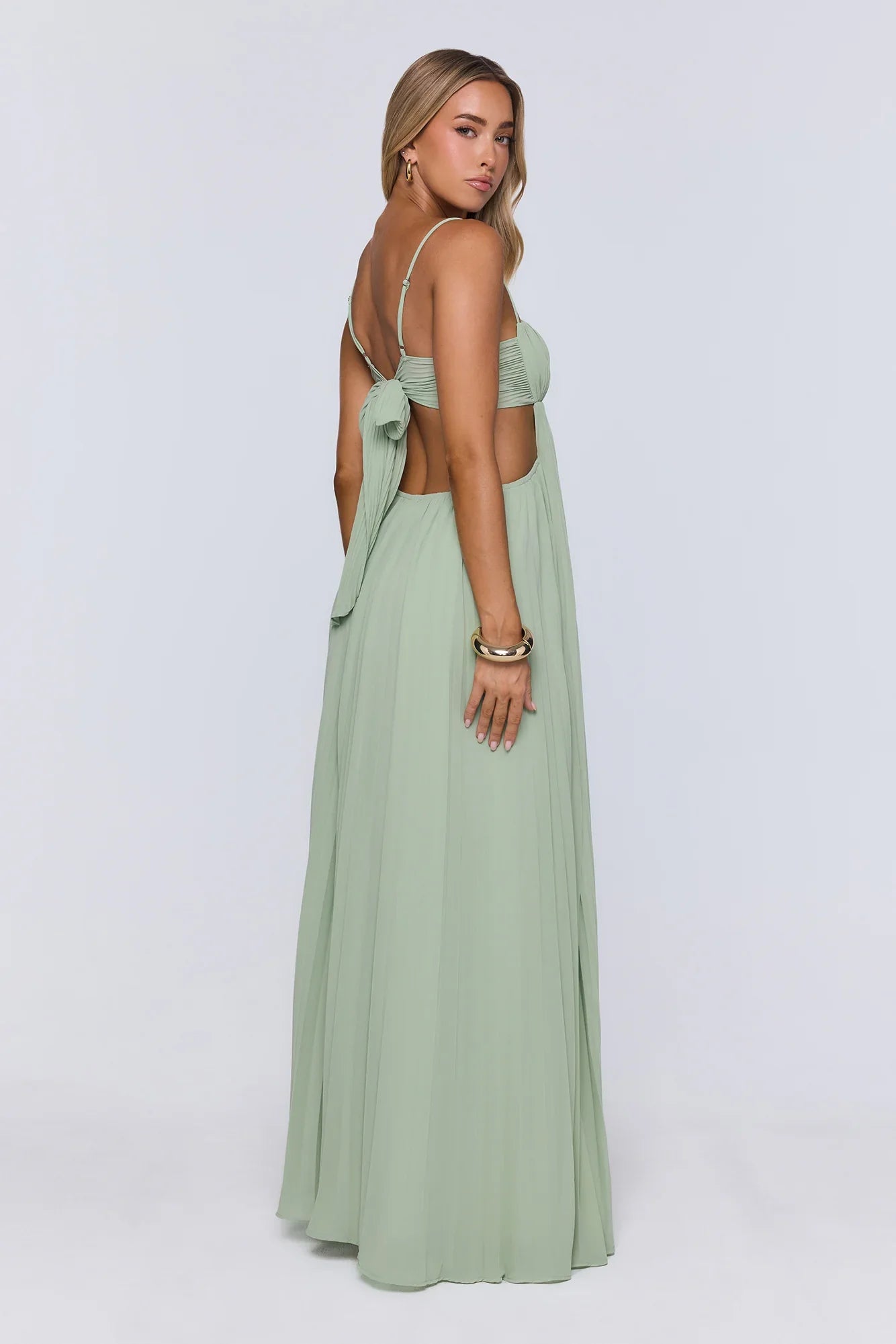 Polished Agenda Maxi Dress Sage