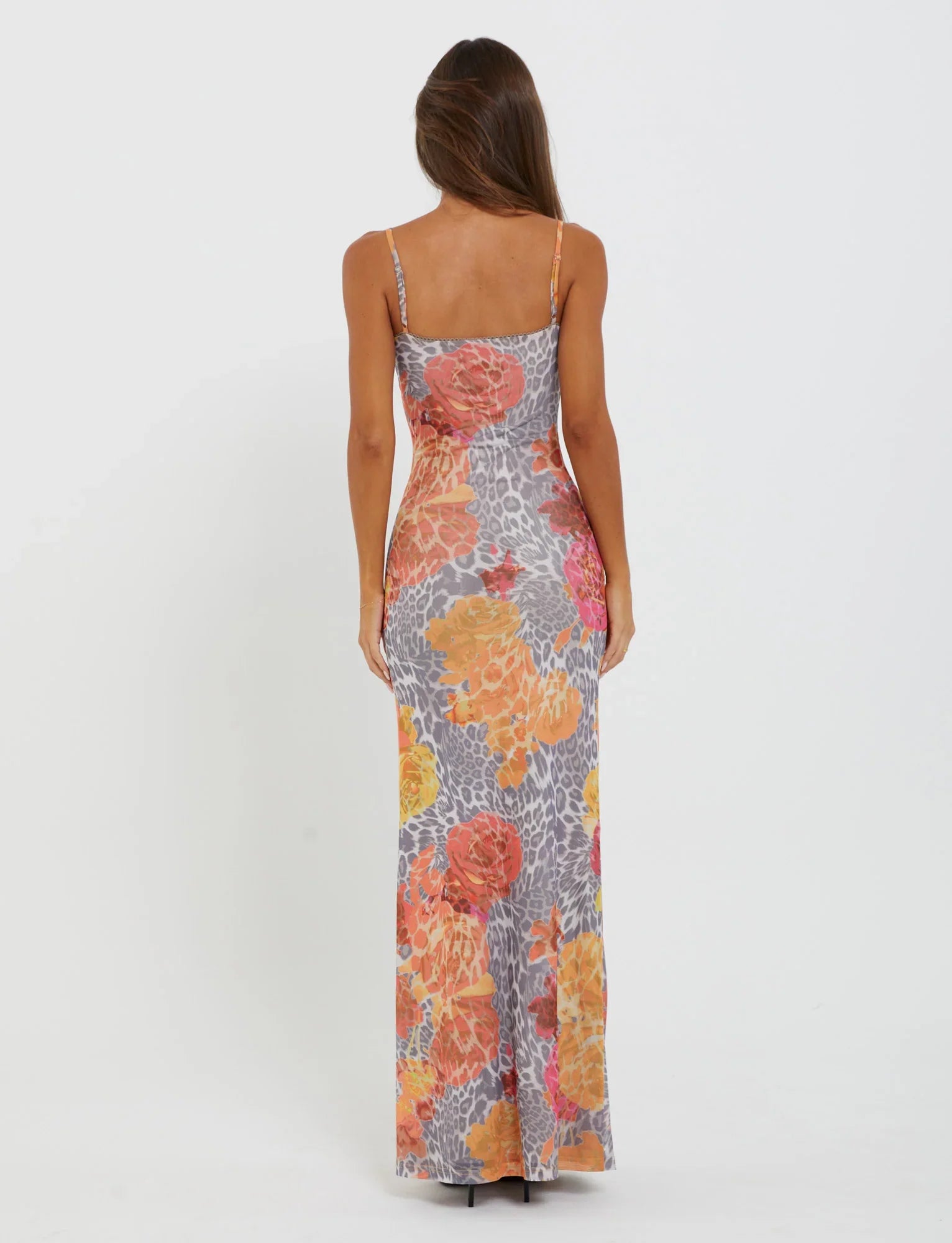 JULIANNA DRESS - MULTI : LEOPARD : ORANGE LEOPARD