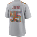 KC.Chiefs #95 Chris Jones Player Gray Fashion Game Football Jerseys