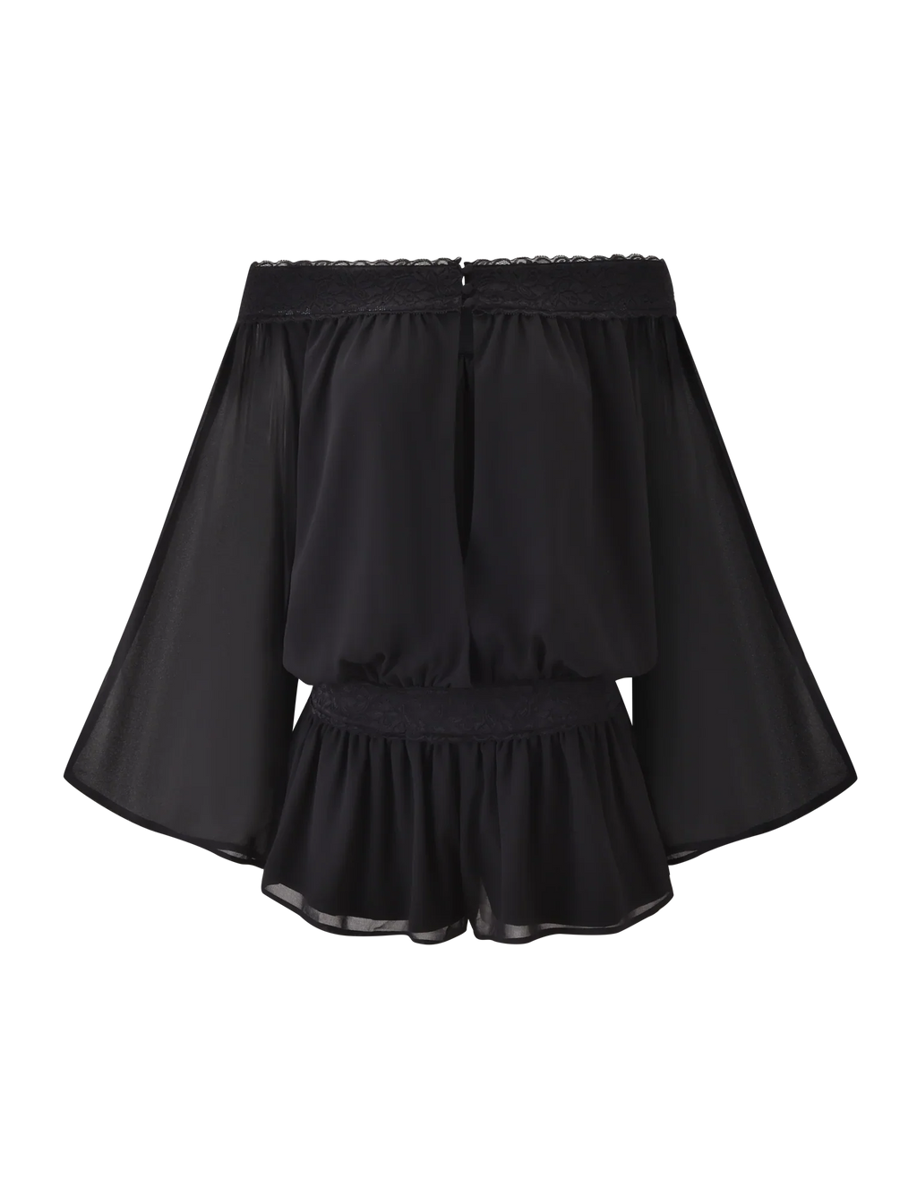 TESSIE PLAYSUIT - BLACK