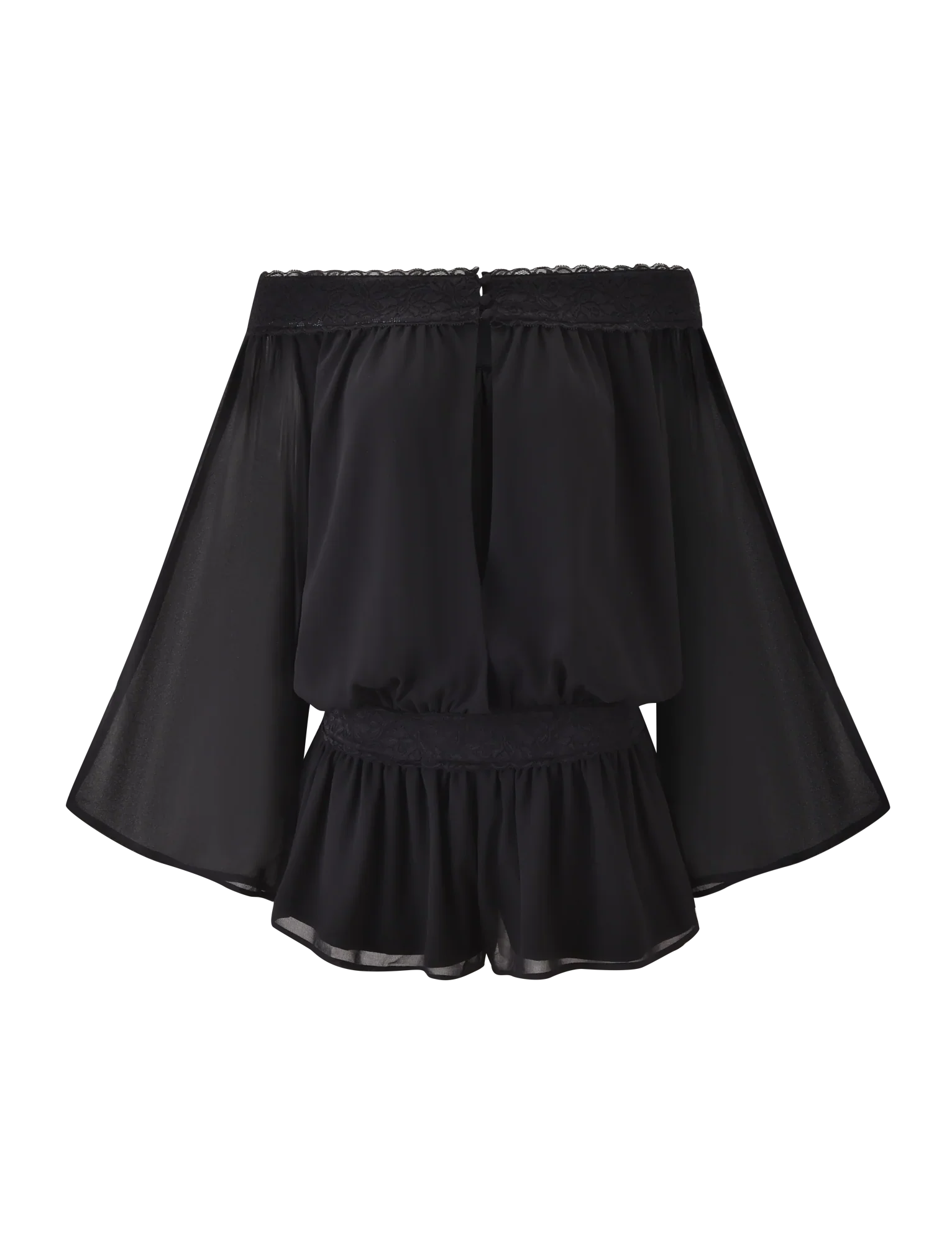 TESSIE PLAYSUIT - BLACK