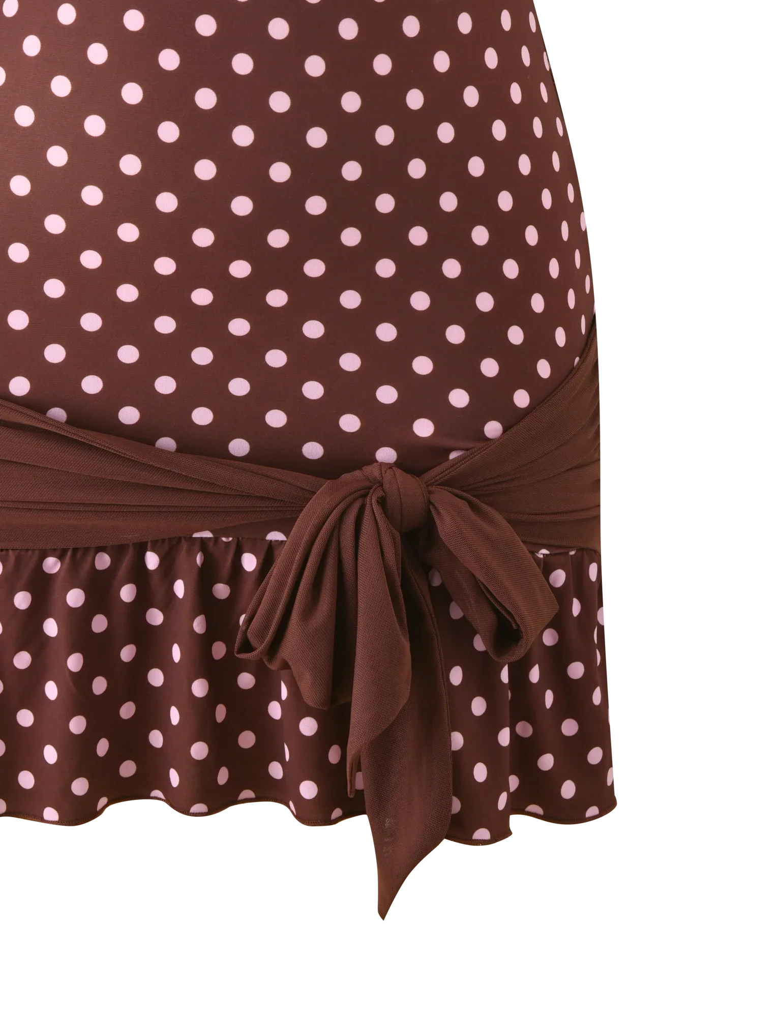 TOVE MINI DRESS - CHOCOLATE POLKA DOT