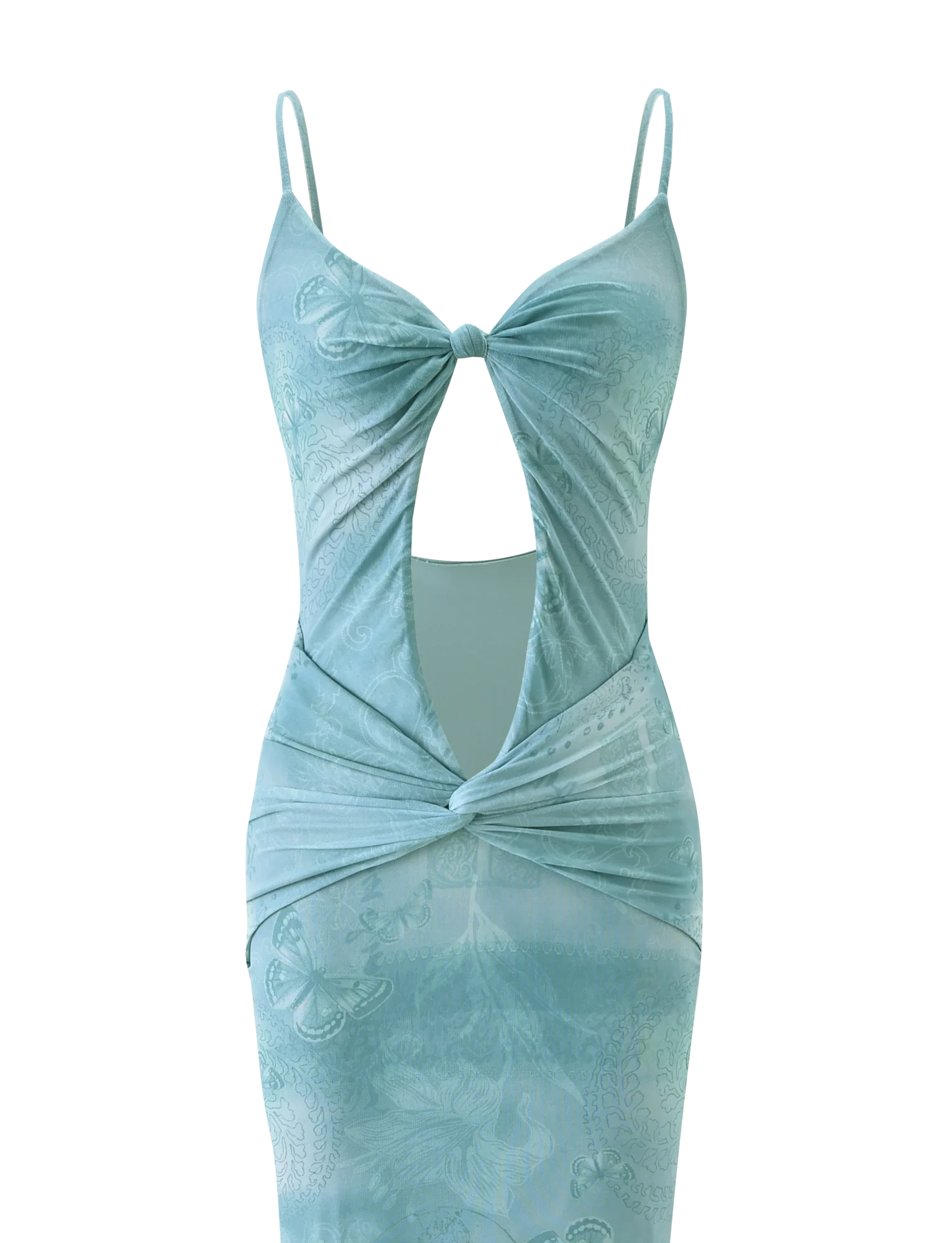 GARNET MAXI DRESS - TEAL BUTTERFLY PAISLEY