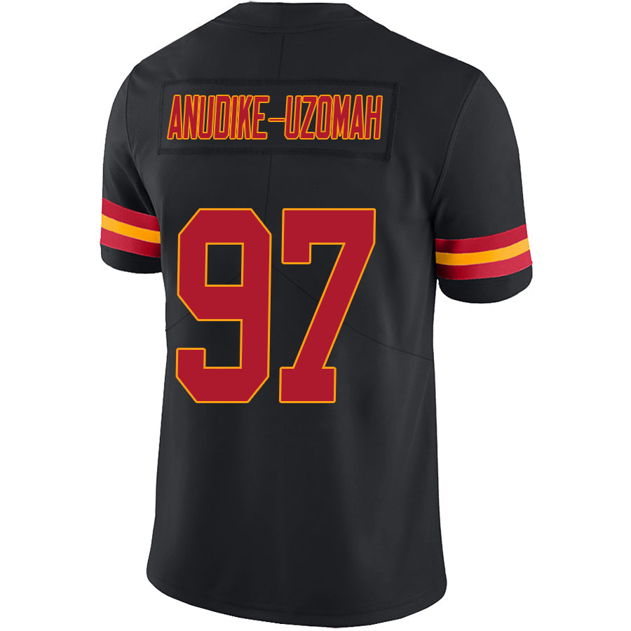 KC.Chiefs #97 Felix Anudike-Uzomah Black Stitched Player Vapor Game Football Jerseys